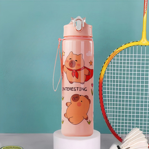 Ff Vaso Agua Deportivo Con Pajita Para Capibara, 2 Unidades