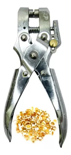 comprar Alicate Furador E Aplicador De Ilhós + 100 Ilhoses Cassmar