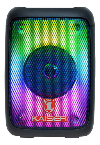 Bafle Kaiser 4  Flama Ksw-7004 Color Negro
