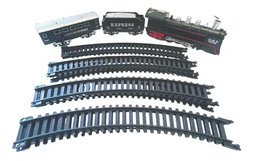 Trem Brinquedo Locomotiva Som E Luz 4 Vagoes - Dm Toys na Americanas  Empresas