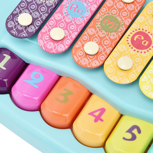 Piano, Juguete De Xilófono, Para Bebé, Multicolor, Con Tecla