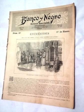 Revista Blanco Y Negro 37 Fecha 17 Enero  De 1892