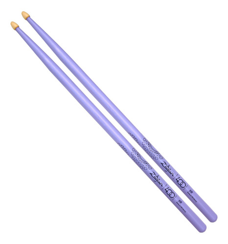 Baqueta roxa Zildjian EDIÇÃO LIMITADA 400º ANIVERSÁRIO Z5BACP-400 com ponta de madeira