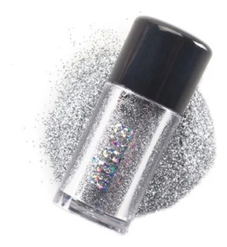 Glitter Para Rostro Y Uñas Adara Paris Color 02.silver Glitter
