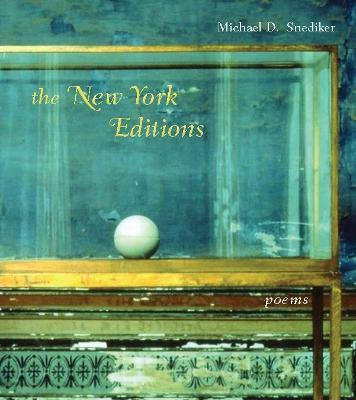 Libro The New York Editions - Michael D. Snediker