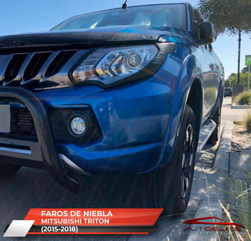 Imagen 6 de 10 de Kit Faros Niebla Mitsubishi L200 2016 2017 2018 2019 Biseles