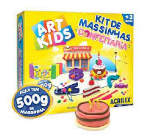 Kit De Massinhas Art Kids Confeitaria 500g Acrilex