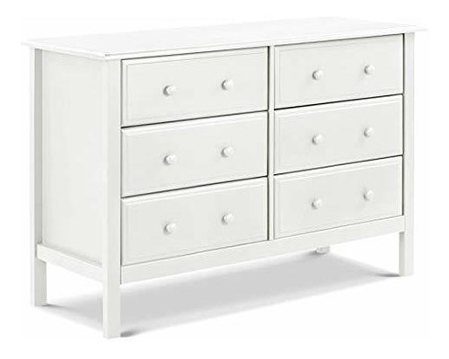 Davinci Jayden 6-cajón Ancho Doble Dresser En White.