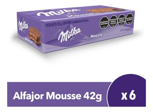 Alfajor Milka X 6 Unidades Importado De - mL a $28