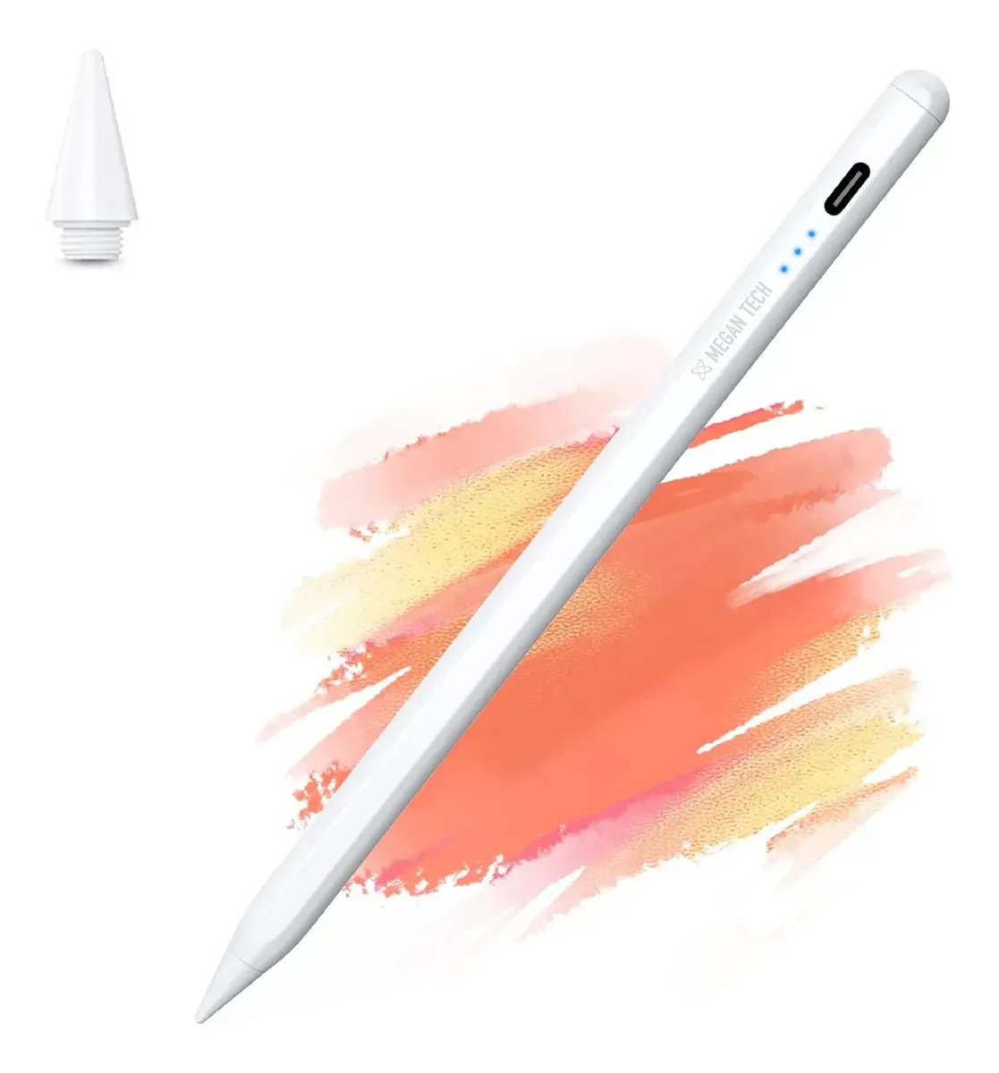 Lápiz Óptico Capacitivo Megan Tech Lápiz Óptico Para iPad - Blanco