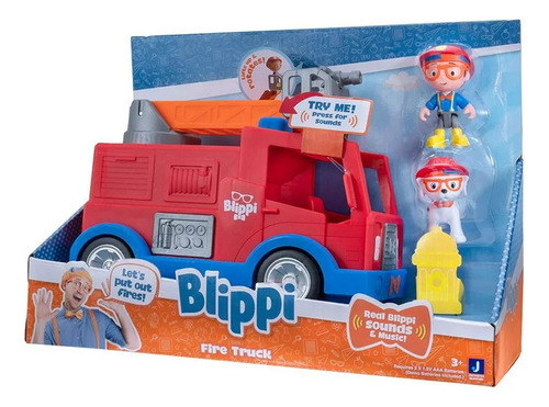 Blippi Camión De Bomberos Fire Truck Con Sonido