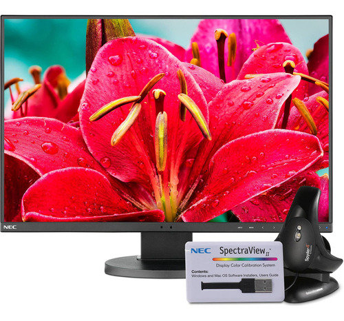 Nec Ea245wmi-bk-sv 24  16:10 Ips Monitor With Spectraviewii