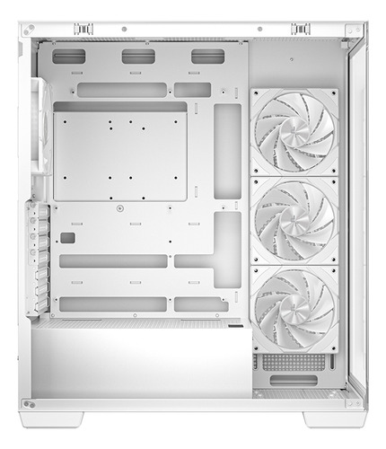 Case Deepcool Cg530 4f Wh, V/templado Argb Color Blanco