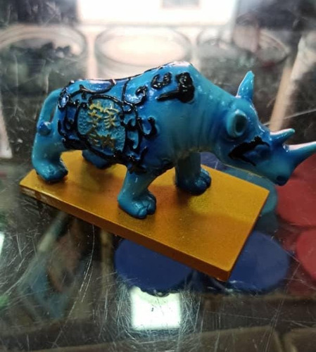 Adorno Rinoceronte Azul Feng Shui