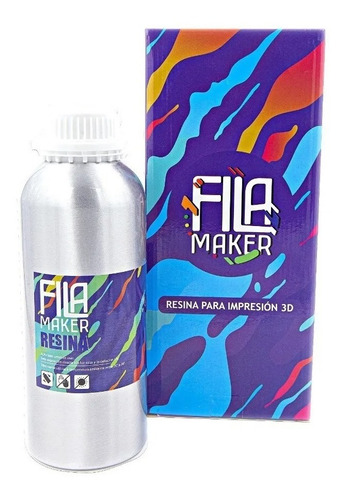 Resina Para Impresora 3d Filamaker Estándar 1kg Colores