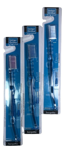 Kit De 4 Cepillos De Ortodoncia Interortho Borgatta