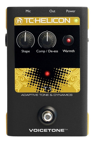 Pedal de efecto TC Helicon Voicetone T1 negro