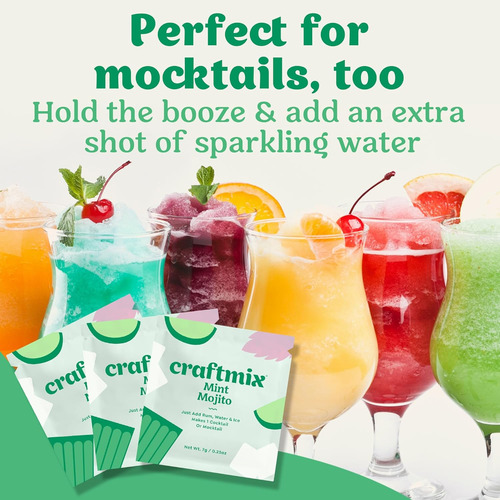 Mezcla Para Preparar Mojito De Menta, Para 12 Cócteles, Mezc