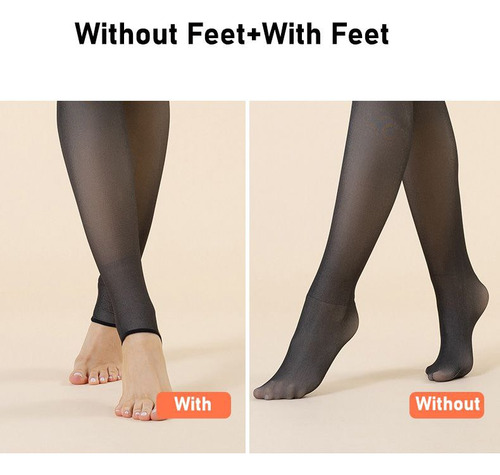 Mallas Térmicas De Invierno Translúcidas Para Mujer