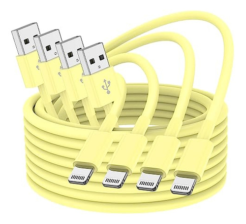 Fguime 4pack iPhone Charger Cord 3ft, Cable De Carga, Cable