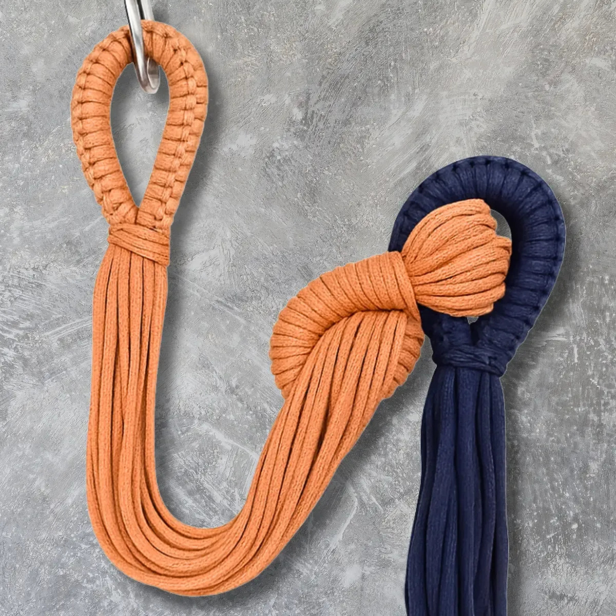 Par Extensor Corda 60cm Rede Dormir E Cadeira 100% Algodão H Caramelo Extensor 60 Cm