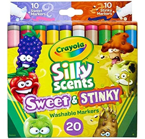 Crayola Silly Scents - Marcadores Perfumados Dulces Y Apest