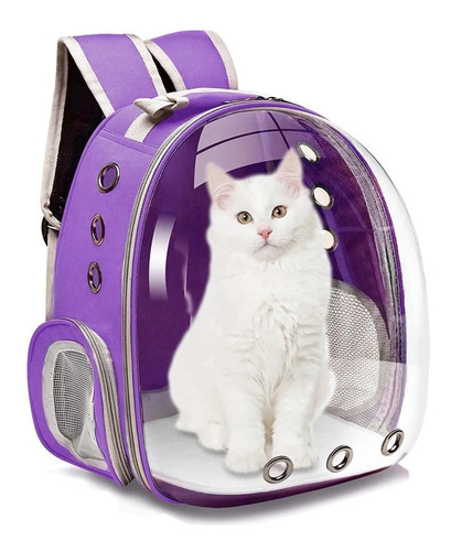 Mochila Para Transporte De Gatos - Capsula Panoramica 