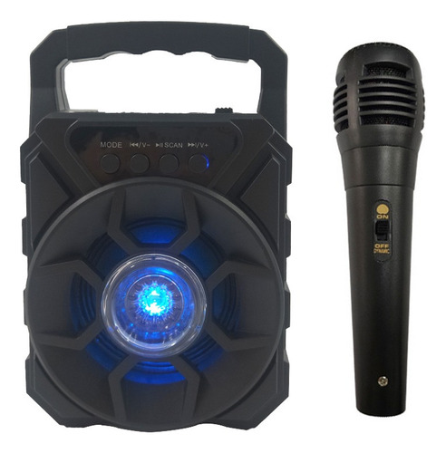 Altavoz Bluetooth Portátil Con Micrófono For Cantar