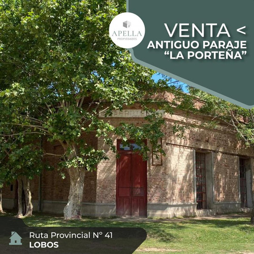 Venta - Antiguo Paraje  La Porteña 