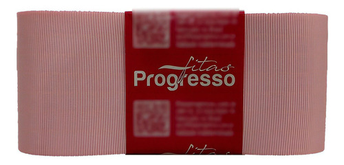 Fita De Gorgurão Larga Gp012 50mm Progresso | 10 Metros Cor Rosa-claro
