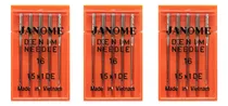 Comprar Set Agujas Maquinas De Coser Janome -agujas Jeans N°16