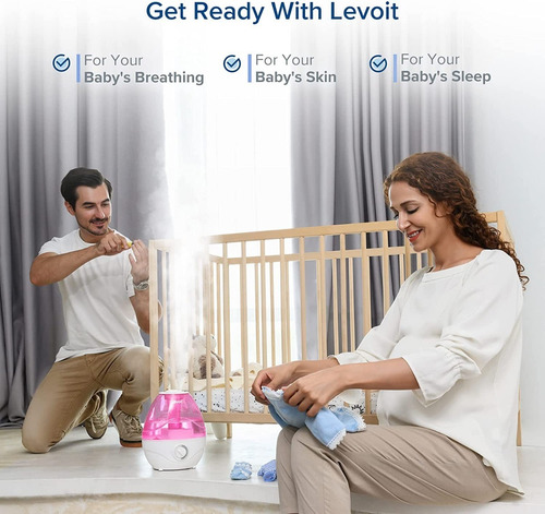 Imagen 3 de 9 de Humidificador Levoit Vaporizador Aire Ultrasónico Bebes 2.4l