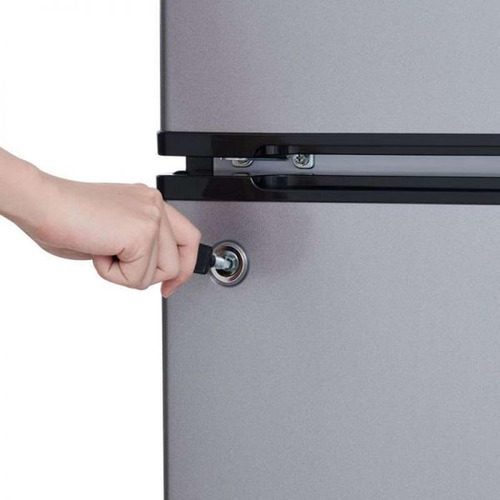Frigobar Midea 3.4 Pies Cúbicos Dos Puertas Plata Color Gris Gris