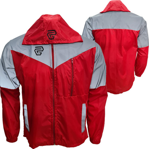 Chaqueta Cortaviento Reflectiva Gp Moto Ciclismo Mtb Deporte