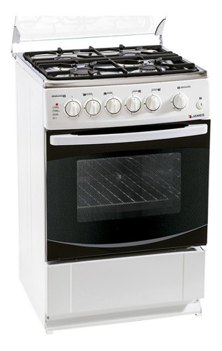 Cocinas Nuevas A Gas James C-315 4 Hornallas Blanca Dimm Color Blanco