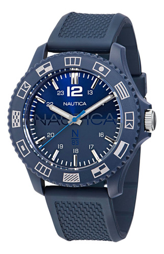 Nautica Reloj Para Hombre Napwvf302 Wavemakers Con Correa De