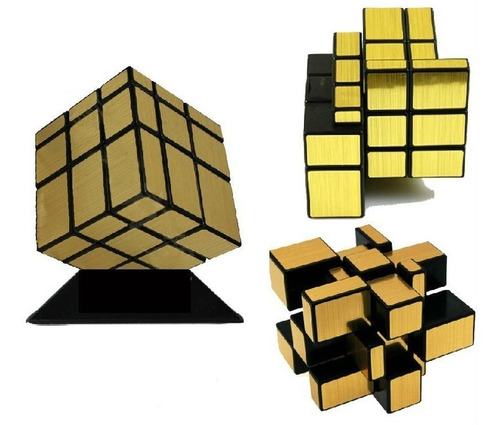 Cubo Mirror Rubik Golden 3x3x3, Juguete Didáctico