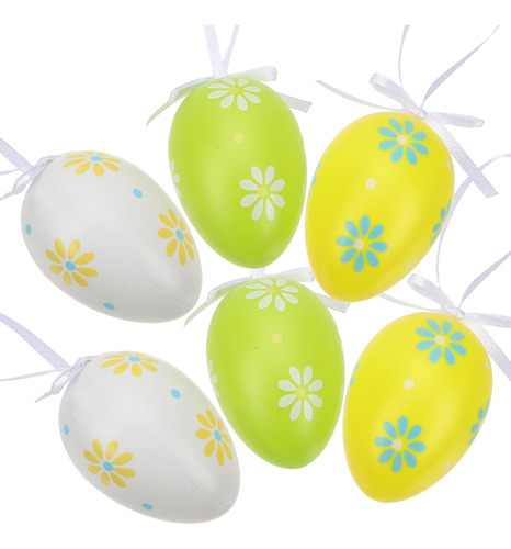 Relleno De Cestas De Pascua, Huevos De Pascua Únicos, 6 Unid