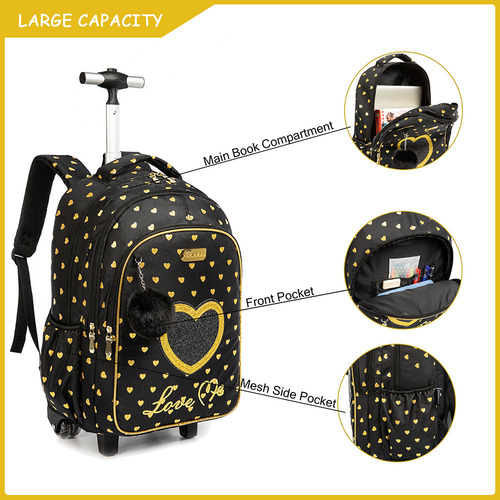 Mochilas Escolares Juego De Mochila Con Estampado De Corazon