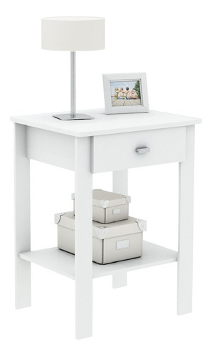 Imagen 1 de 4 de Mueble Mesa Luz Dormitorio Mesita Con Cajon Varios Colores