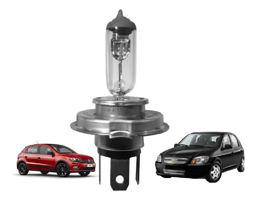 Lâmpada Halógena Philips H4 12v 60/55w Para Faróis Automotiv