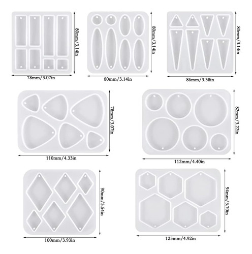 Moldes Para Resina Epoxica Joyeria Para Hacer Collar Aretes