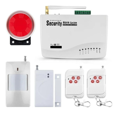 Alarma Sensor De Movimiento Infrarrojo Sirena Control Inalam