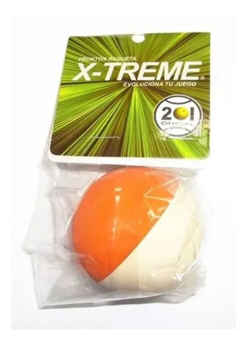 Imagen 3 de 4 de 2 Pelotas Frontenis Xtreme Jumbo 2 Colore 201 Blanco Naranja