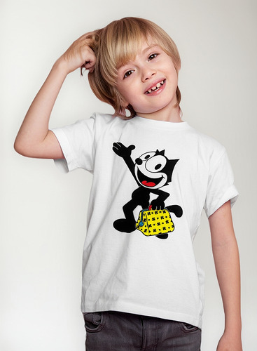Playera Infantil Unisex Yt Gato Felix P5