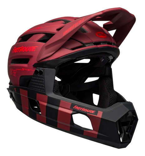 Casco Bell Super Air R Spherical Fasthouse Color Rojo Talla L
