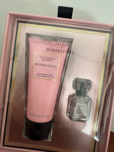Set Crema Corporal Y Mini Perfume Bombshell Victorias Secret