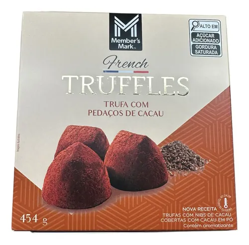 Truffles French Trufa De Chocolate Com Nibs De Cacau 454g