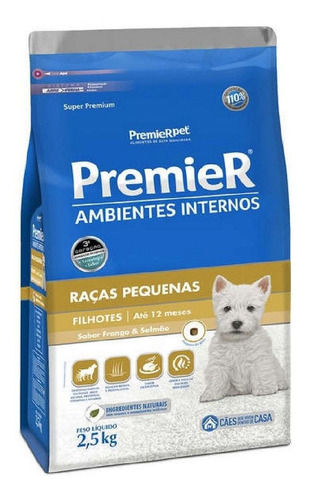 Ração Premier Amb.internos Raças Pequenas 2,5kg Cães Filhote