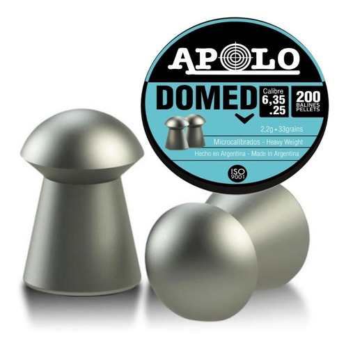 Chumbo Apolo Domed 6.35 Mm